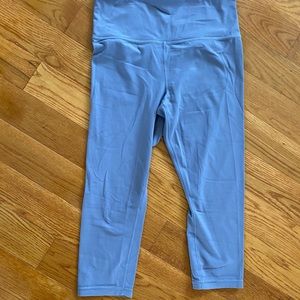 Athleta Elation Capri workout pants- lavender